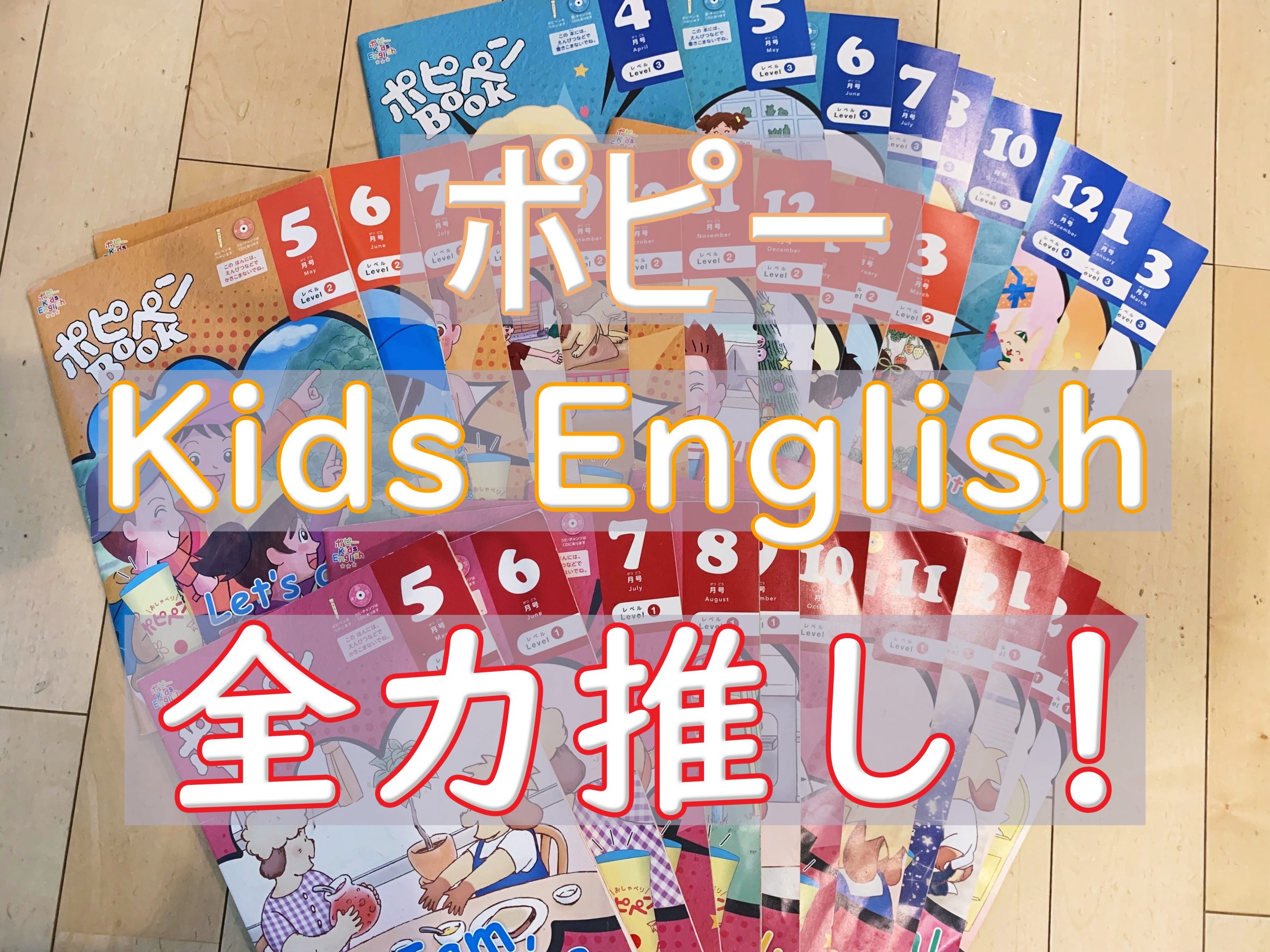 ポピーキッズイングリッシュ（Kids English）・英語教材レビュー。幼児の子ども英語導入教材に最適。